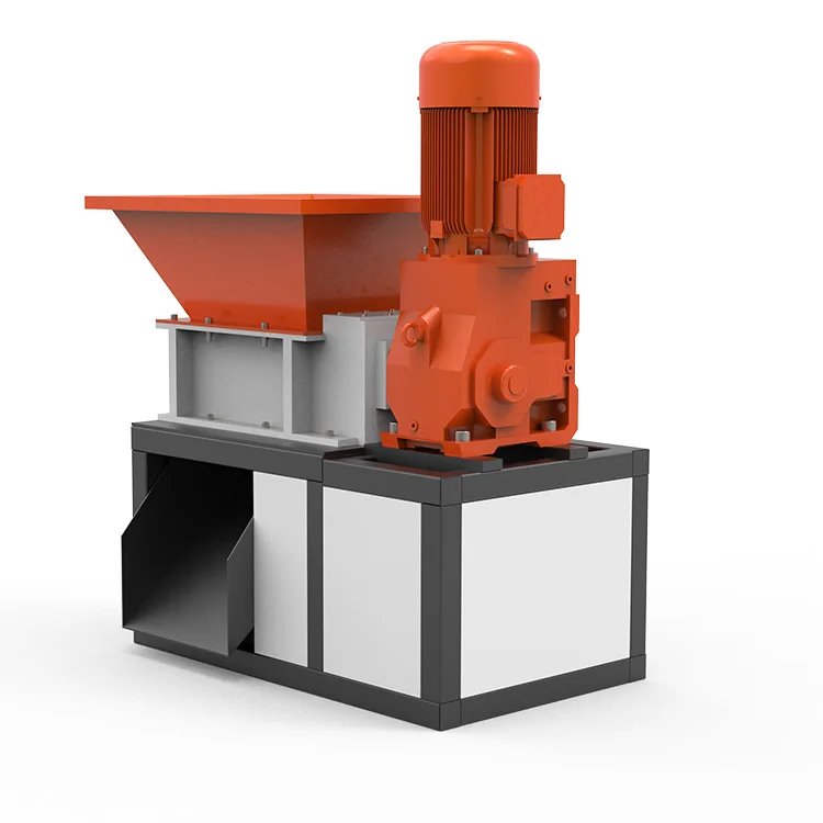 High Working Efficiency Double Shaft Shredder Machine for Waste Bread Food Vegetables - Image 2